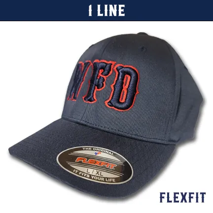 1 Line Custom Hat - Flexfit