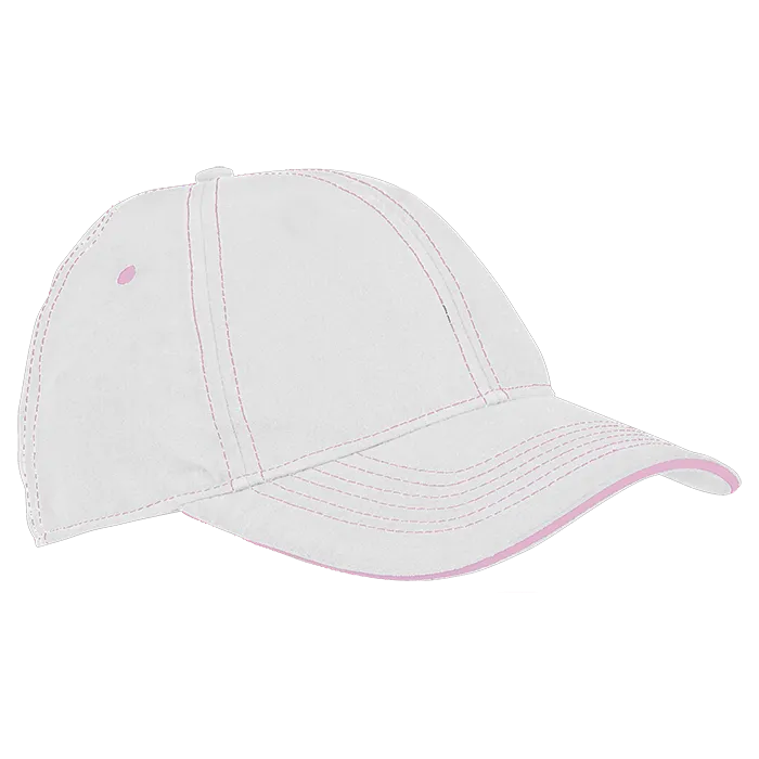 6 Panel Microfibre Stitch Cap