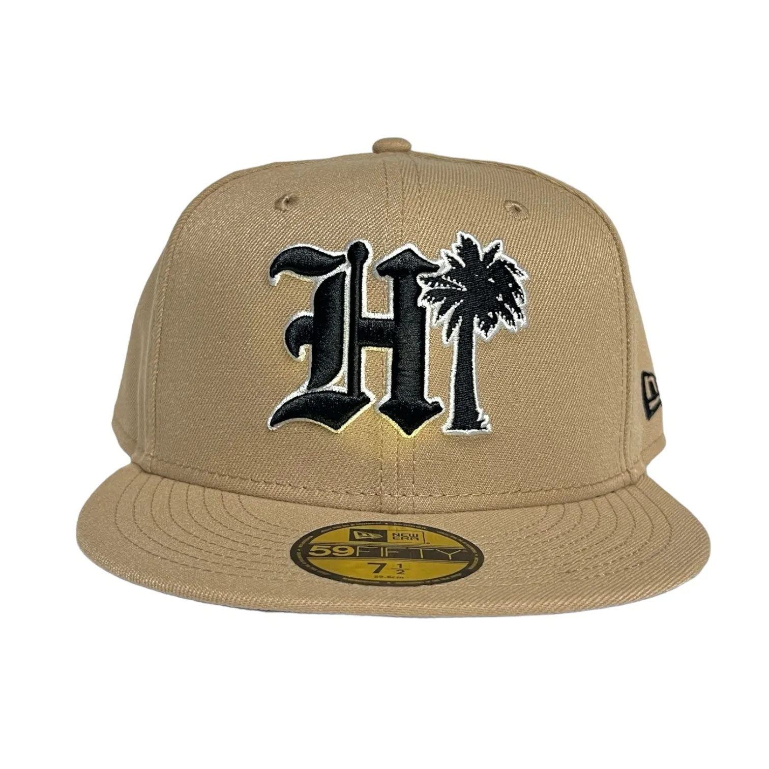 808ALLDAY New Era 59fifty Camel HI Palm Fitted Cap