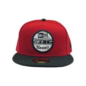 808ALLDAY New Era 59fifty Sticker Hawaii  Bred Fitted Cap