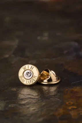 9mm Bullet Tie Tac Hat Pin, Bullet Tie Tack