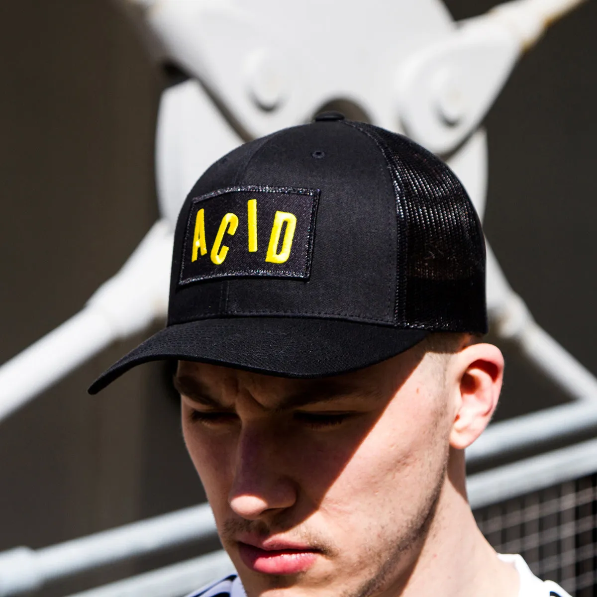 Acid Letter - Trucker Cap - Black