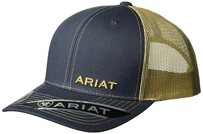 Ariat Men's Mesh Offset Text Logo Cap