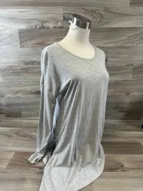 Athletic Top Long Sleeve Crewneck By Lululemon In Grey, Size: S