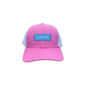  attitude Trucker Hat in Pink