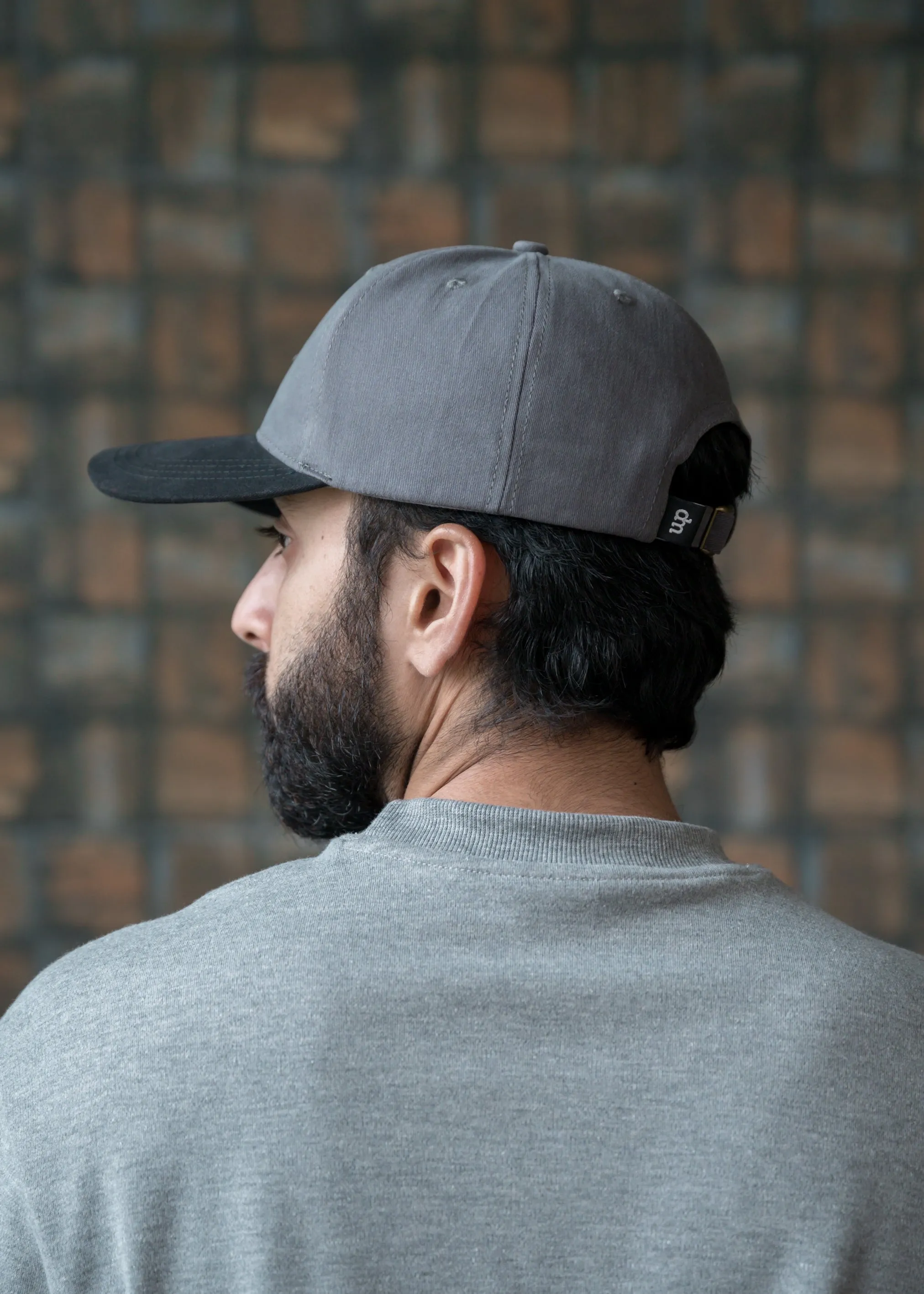 Black & Grey — Dual Tone Twill Cap