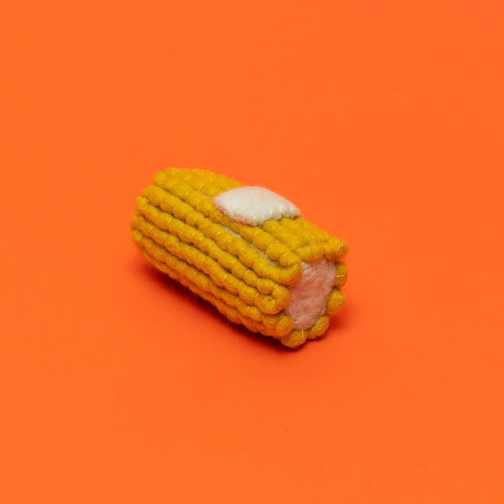 Boiled Wool Corn Dog Toy (FINAL SALE)