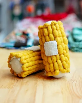 Boiled Wool Corn Dog Toy (FINAL SALE)