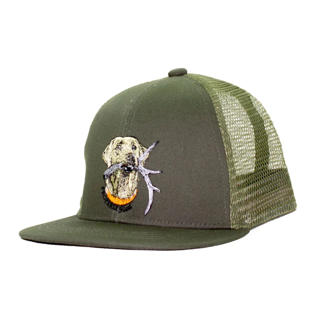 Boys Trucker Hat Antler Lab