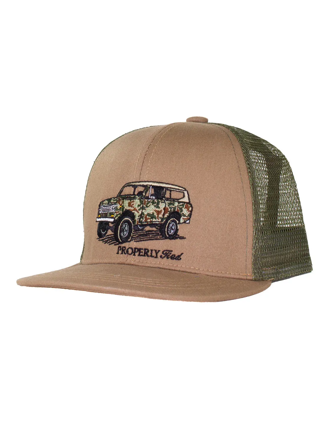 Boys Trucker Hat Camo Truck