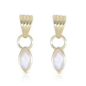 Camille Moonstone Gold Earrings