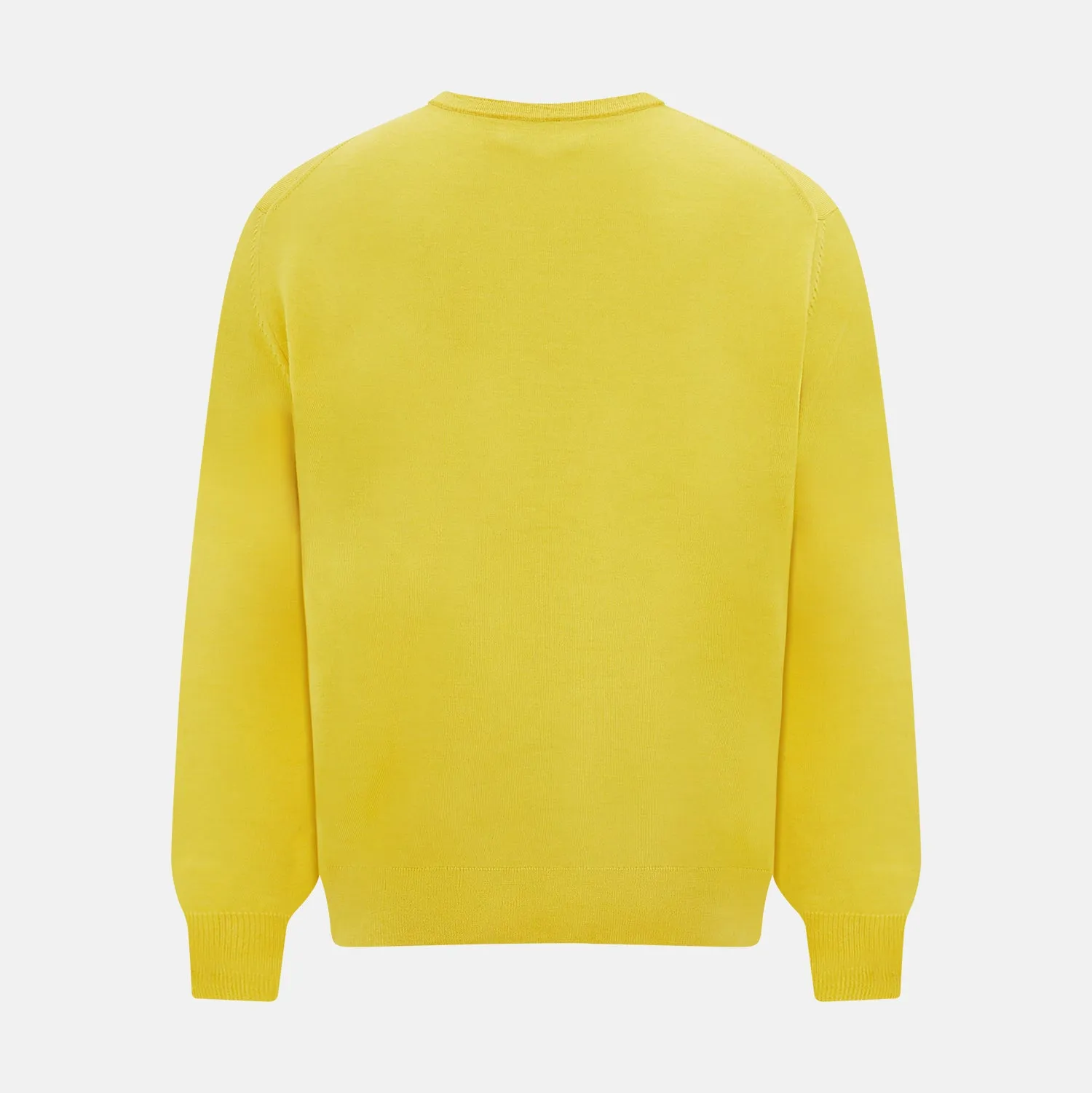 Canary Yellow Merino Round Neck Jumper