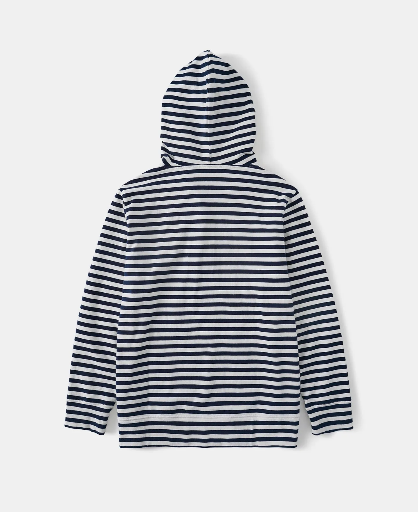 Classic Fit Breton Stripe Cotton Jersey Hoodie