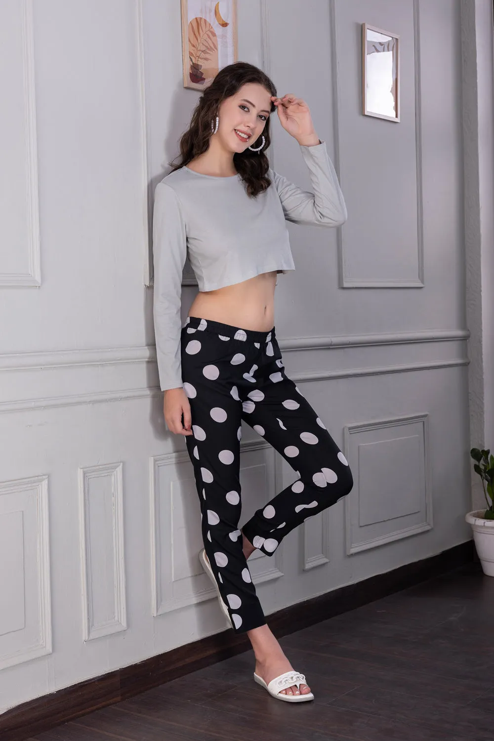 Crop top & Polka Pj