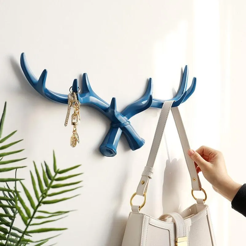 Deer Horn Nordic Hook Hanger Wall For Keys Holder Home Wall Hanger