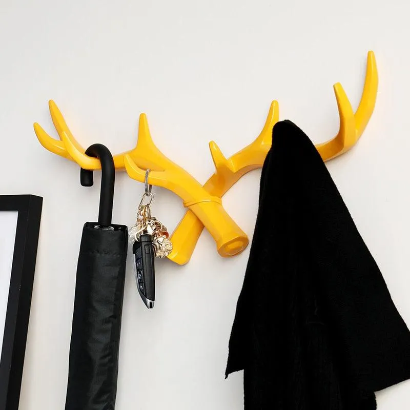 Deer Horn Nordic Hook Hanger Wall For Keys Holder Home Wall Hanger