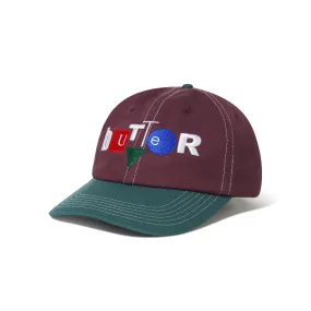 Design Co 6 Panel Cap, Burgundy / Steel