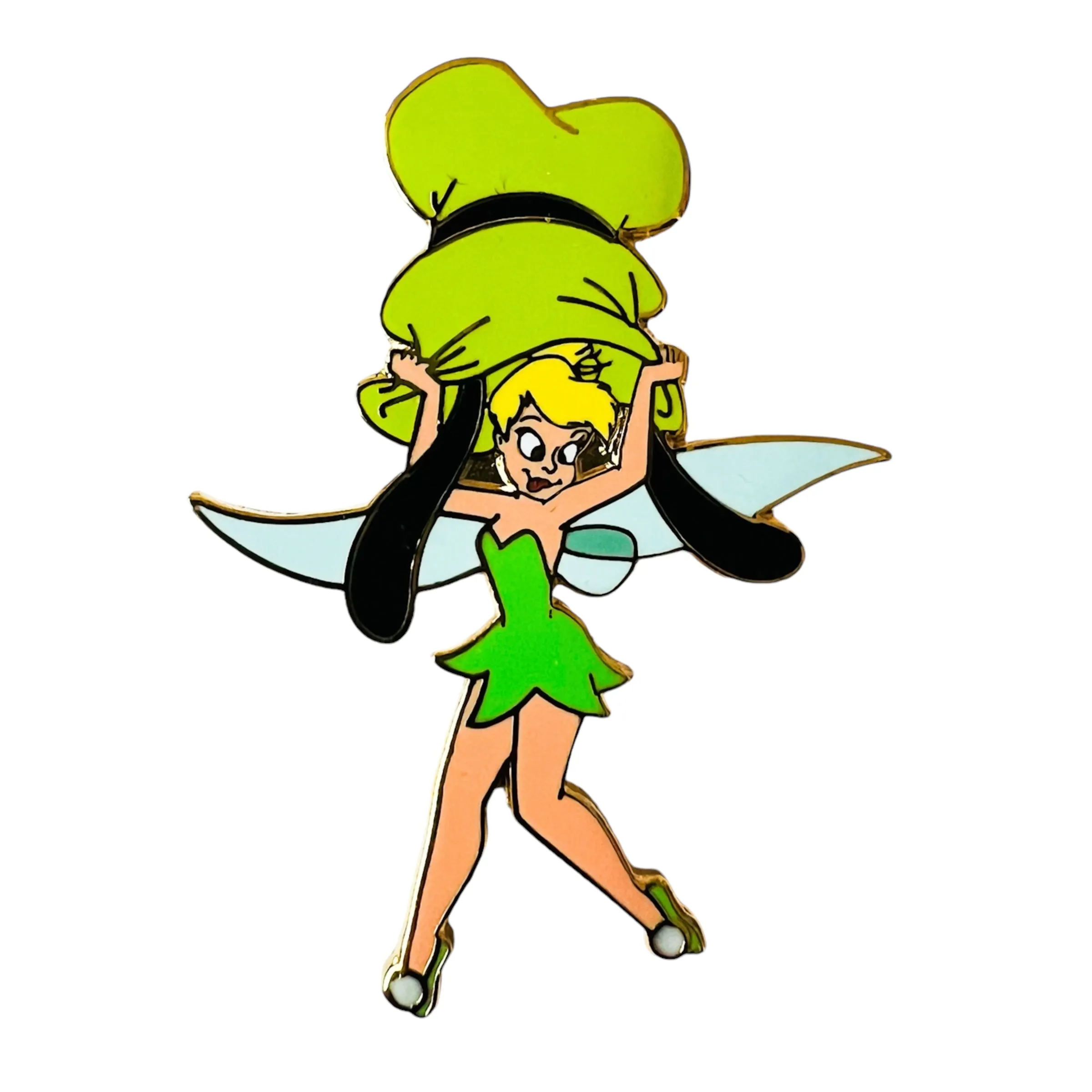 Disney Goofin' Around Crossed Eyed Tinker Bell with Giant Goofy Hat Pin