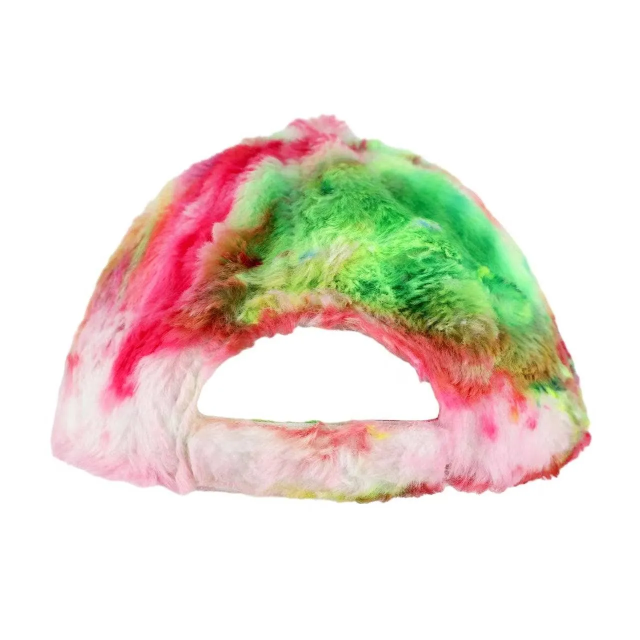 Fuzzy Rainbow Hat