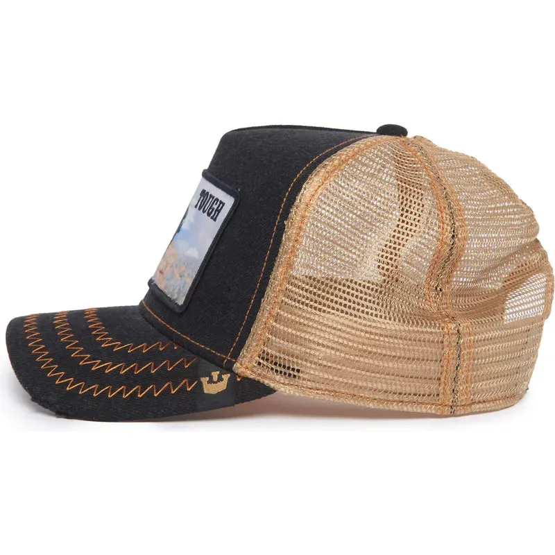 Goorin Bros Buffalo Tough  Model No. 70U9H {Tough} Trucker Hat (Black)