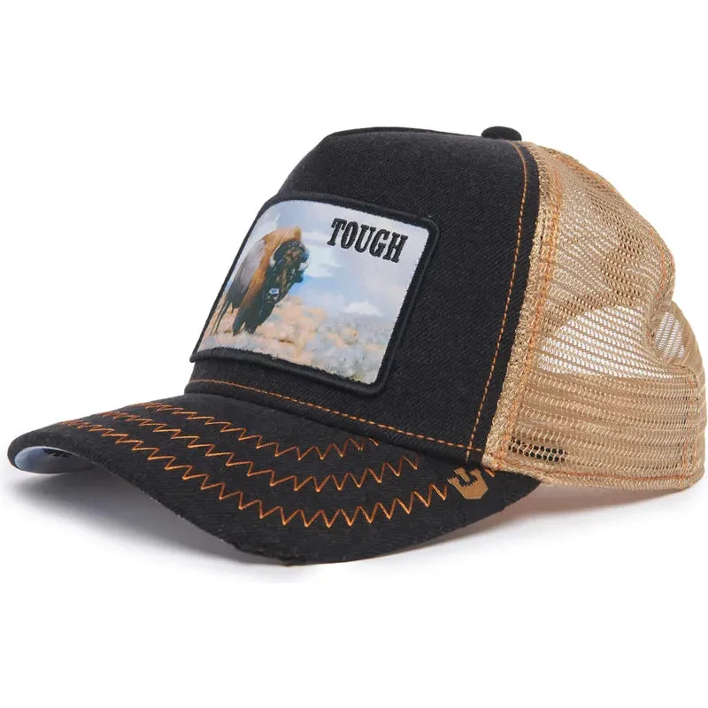 Goorin Bros Buffalo Tough  Model No. 70U9H {Tough} Trucker Hat (Black)