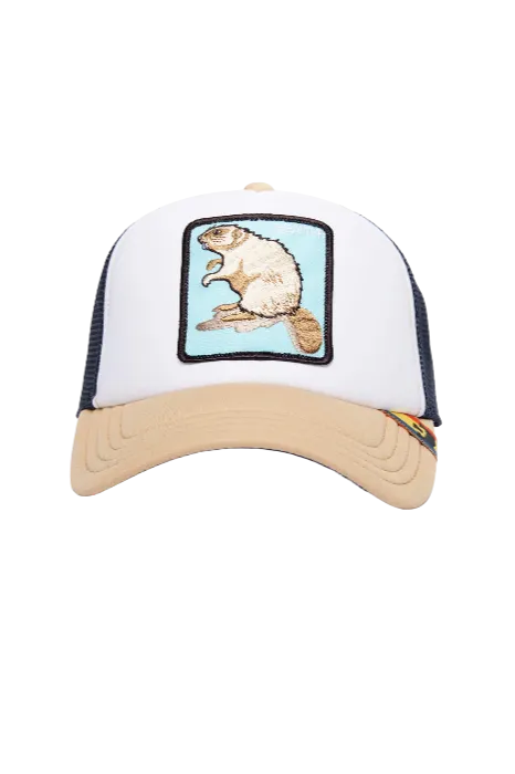 Goorin Bros First Beaver {Beaver} Trucker Hat (White)