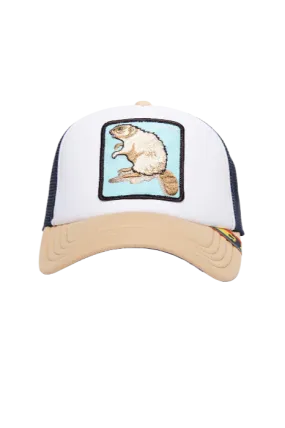 Goorin Bros First Beaver {Beaver} Trucker Hat (White)