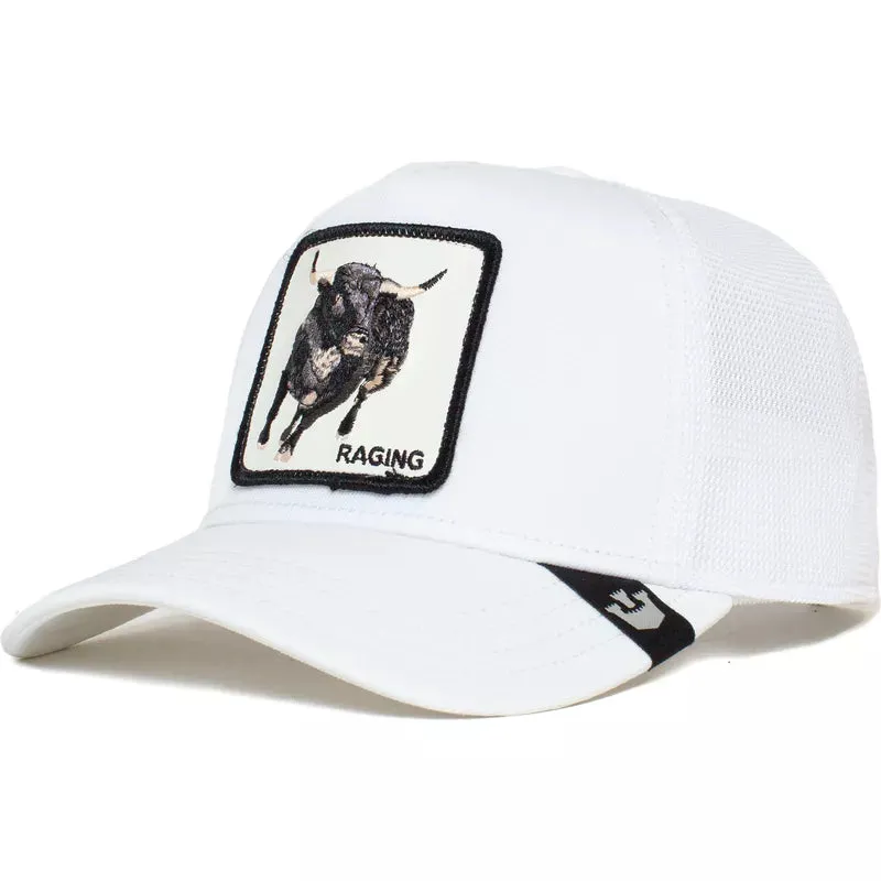 Goorin Bros Platinum Rage (Raging) Trucker Hat (White)