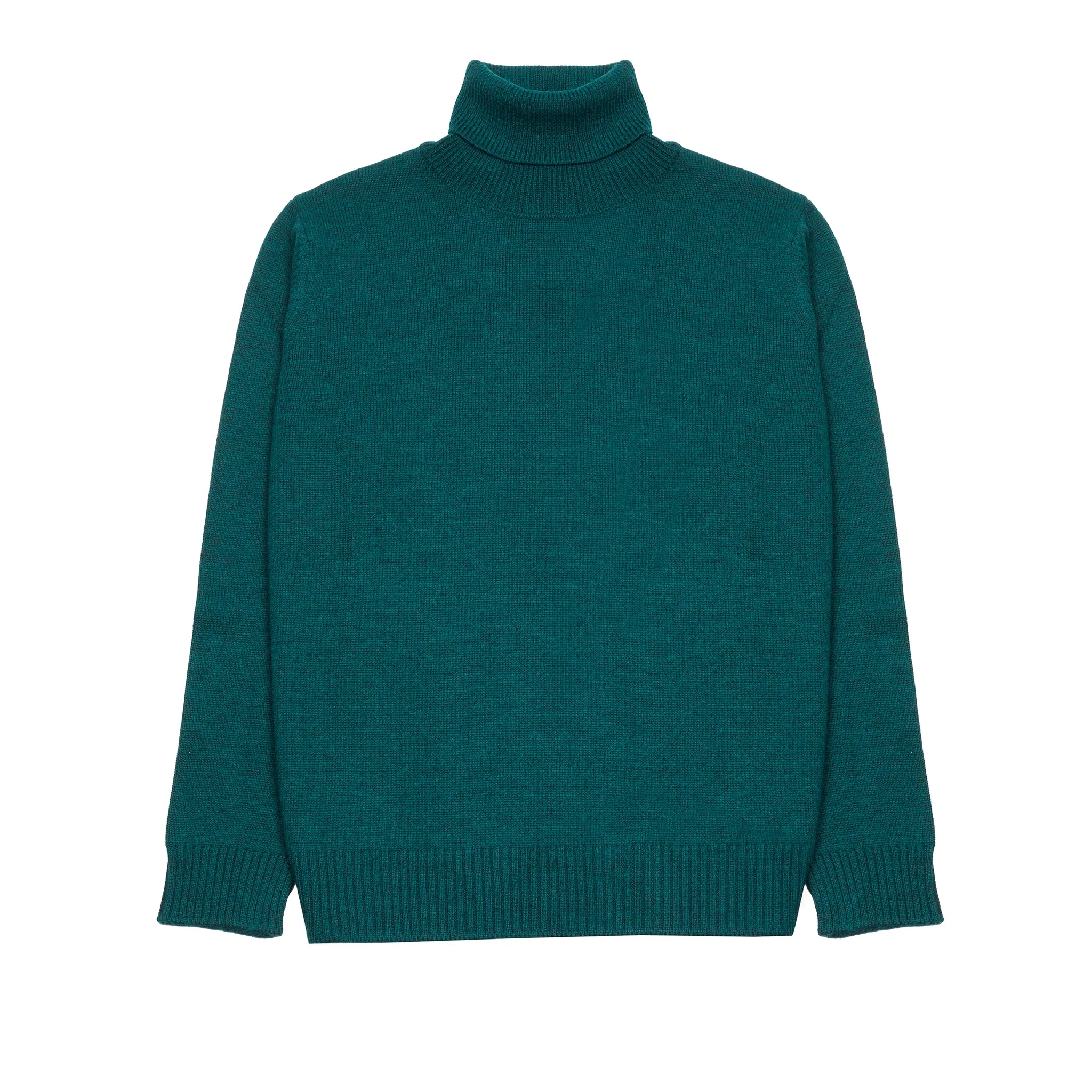 GRP Dolcevita Rollneck Merino Jumper in Emerald Green