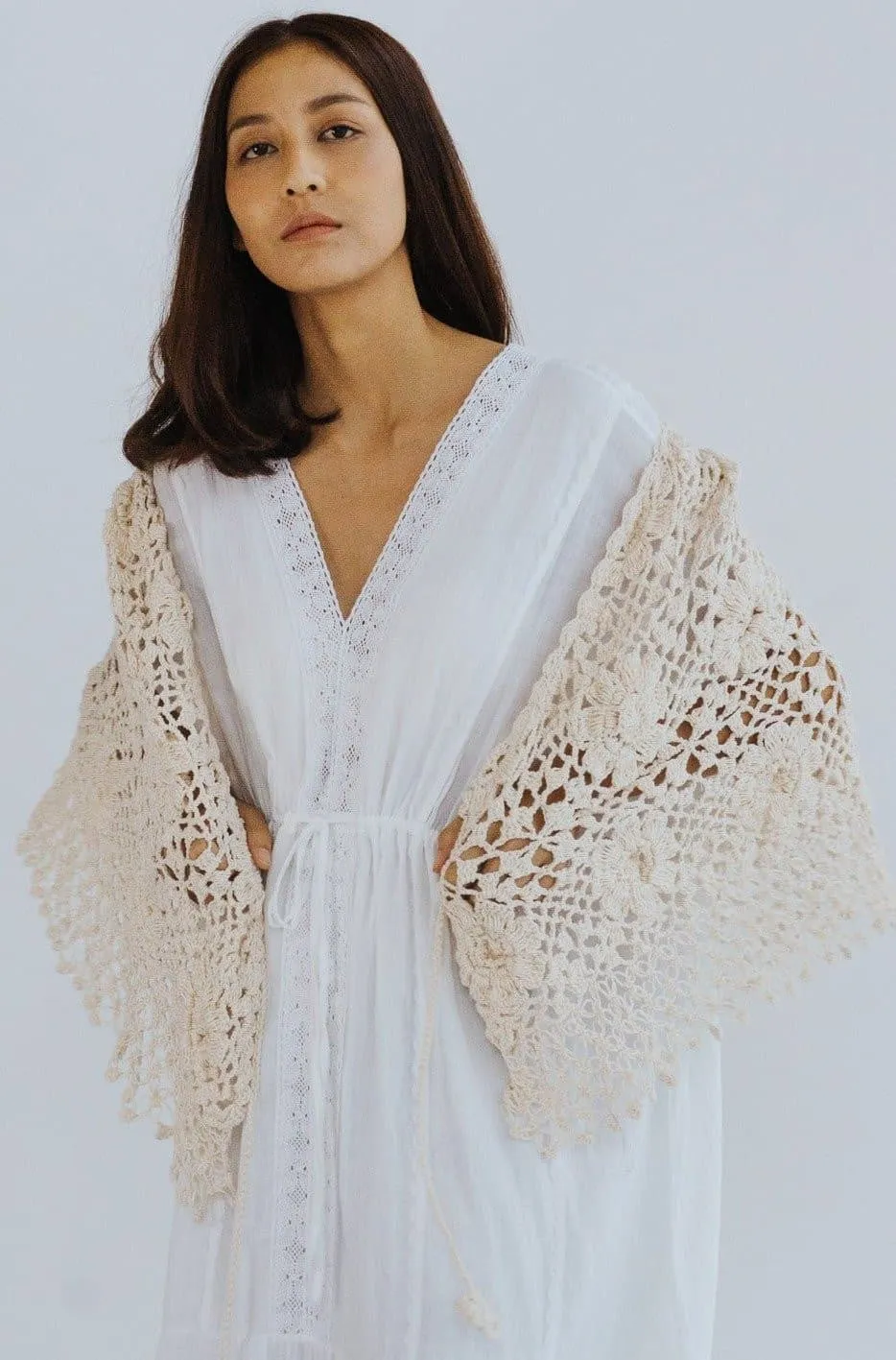 HAND COTTON CROCHET CARDIGAN COCO