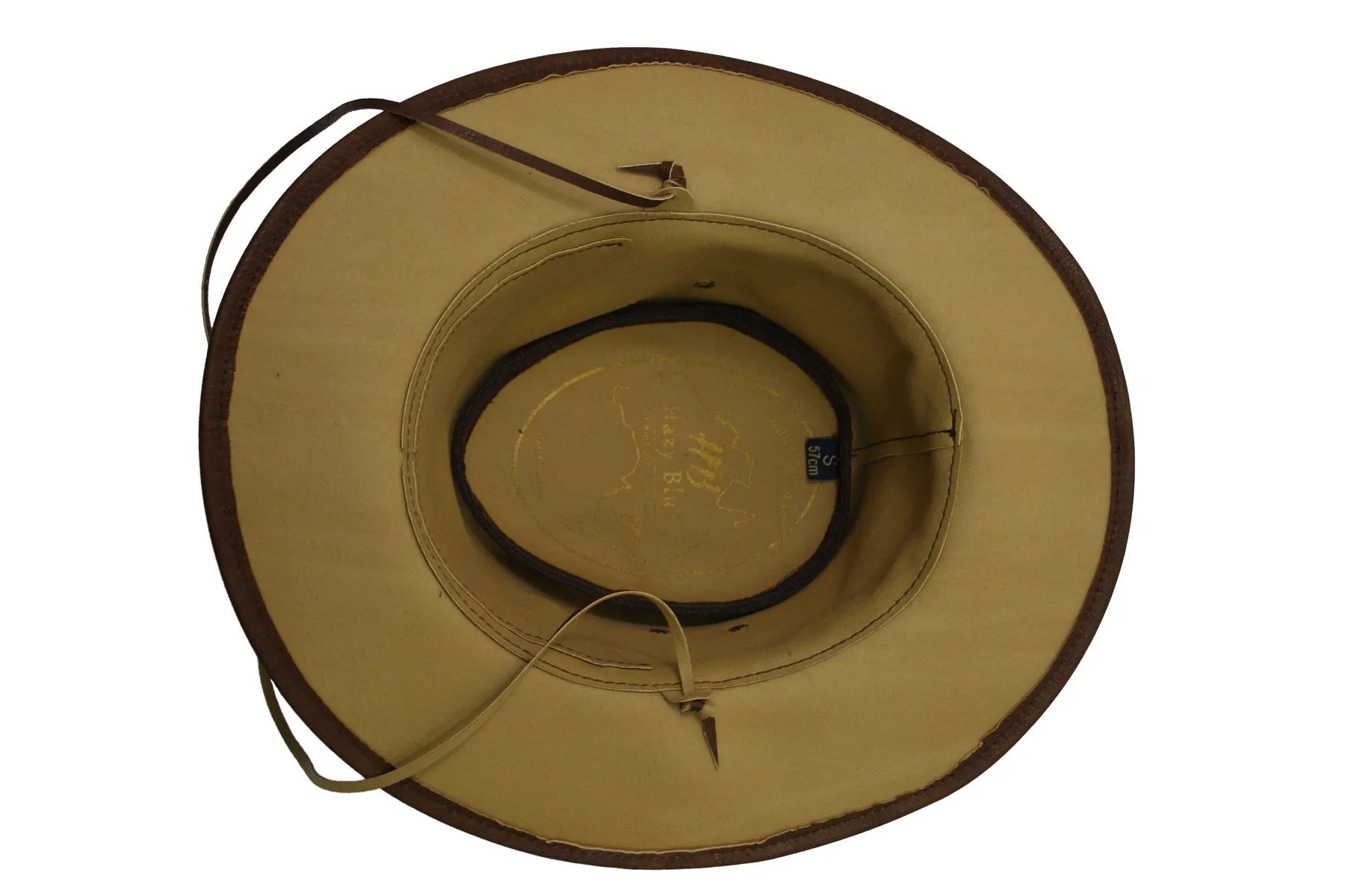 Hazy Blue Rex-leather Hat Brisbane Cowboy Authentic Australian