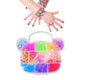 Kids Teddy Bear DIY Rubber Band Loom Bracelet Kit