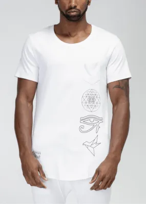 Konus Men's Unk Graphic Tee in White