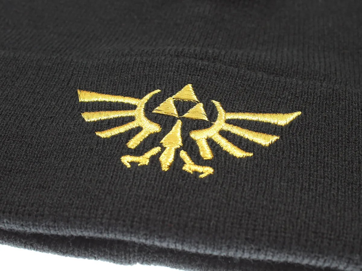 Legend Of Zelda Wingcrest Triforce Knit Cuff Beanie Hat Cap