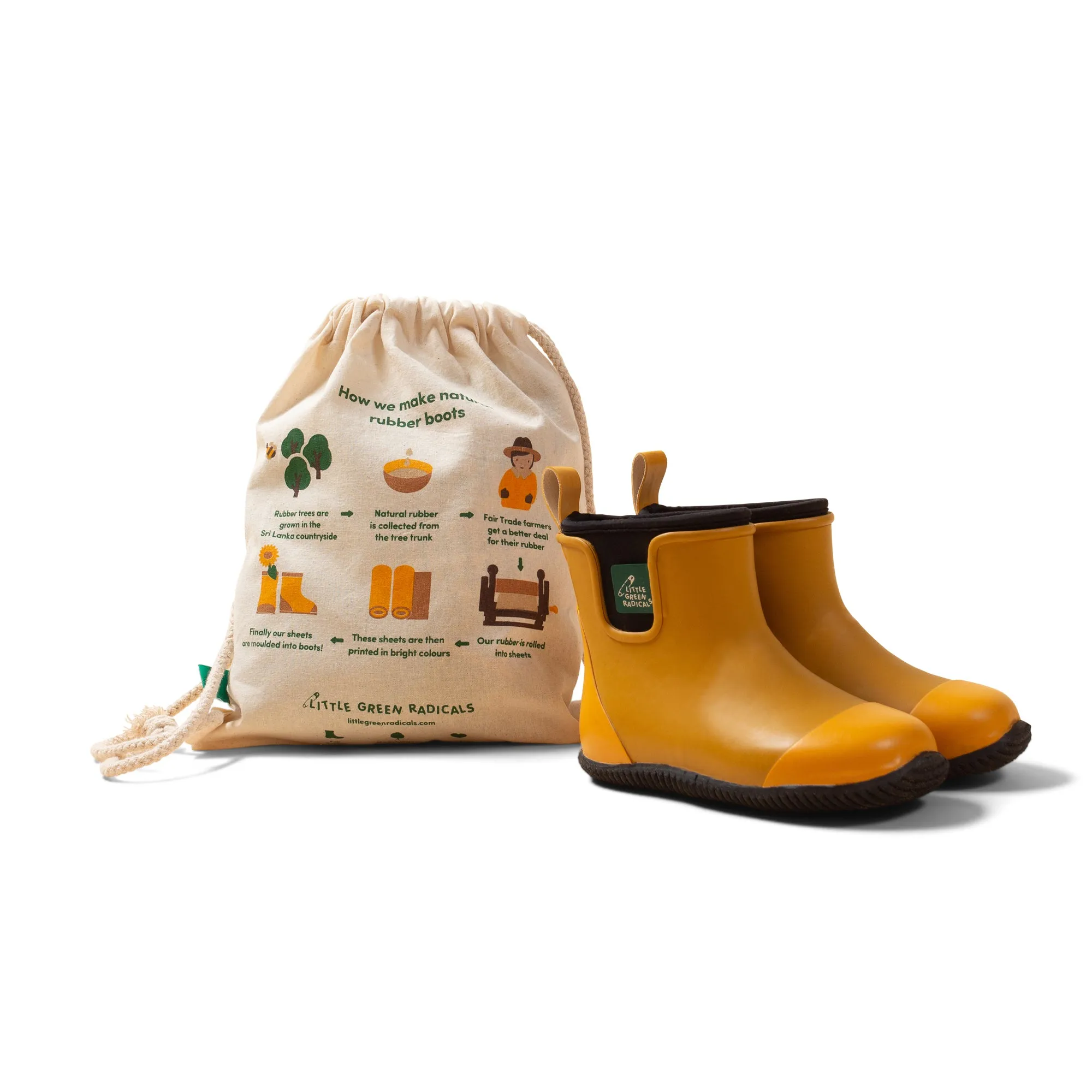 Little Green Radicals Gummistiefel – Gold