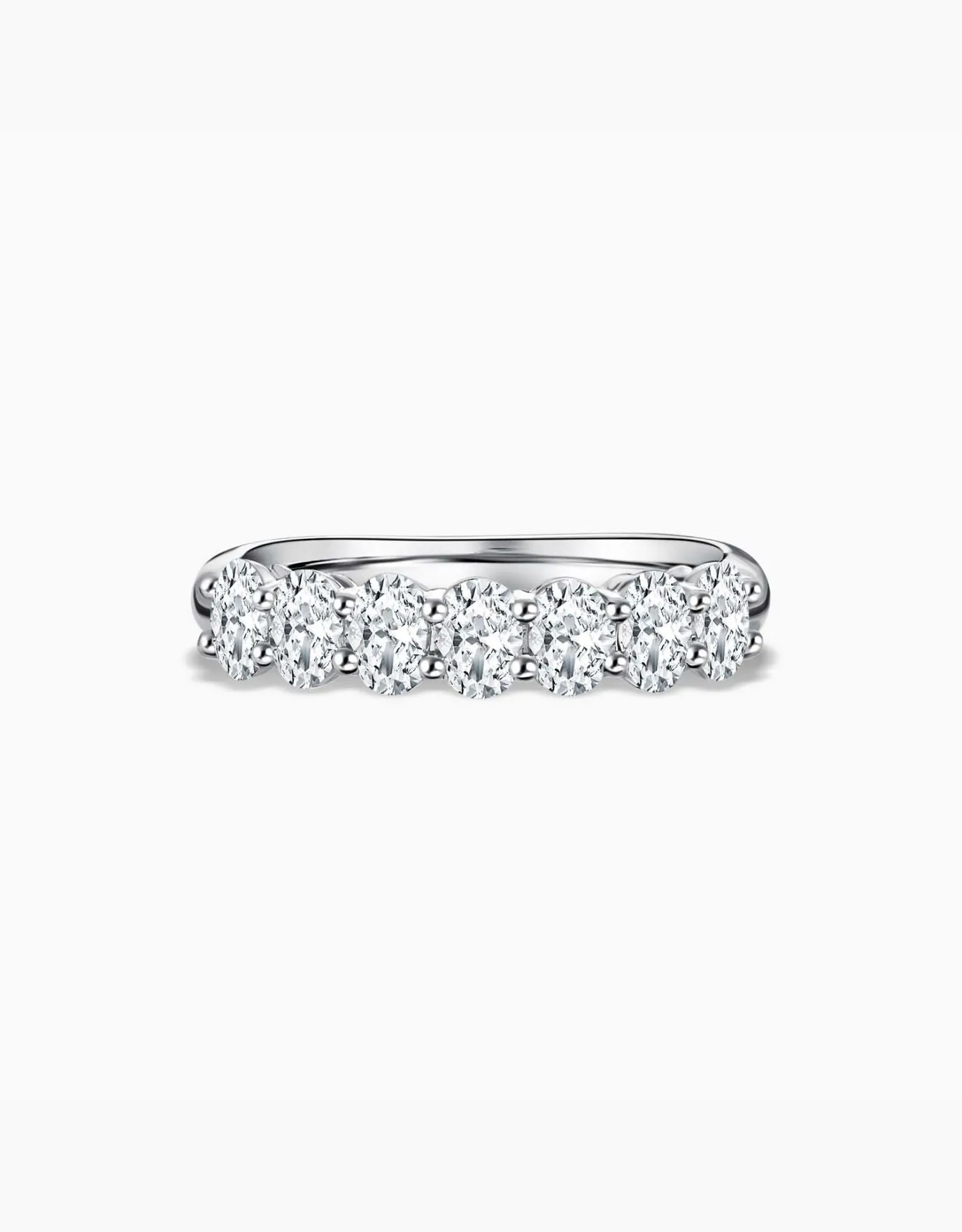 LVC Petit Precieux Eternity Ellipse Diamond Wedding Band