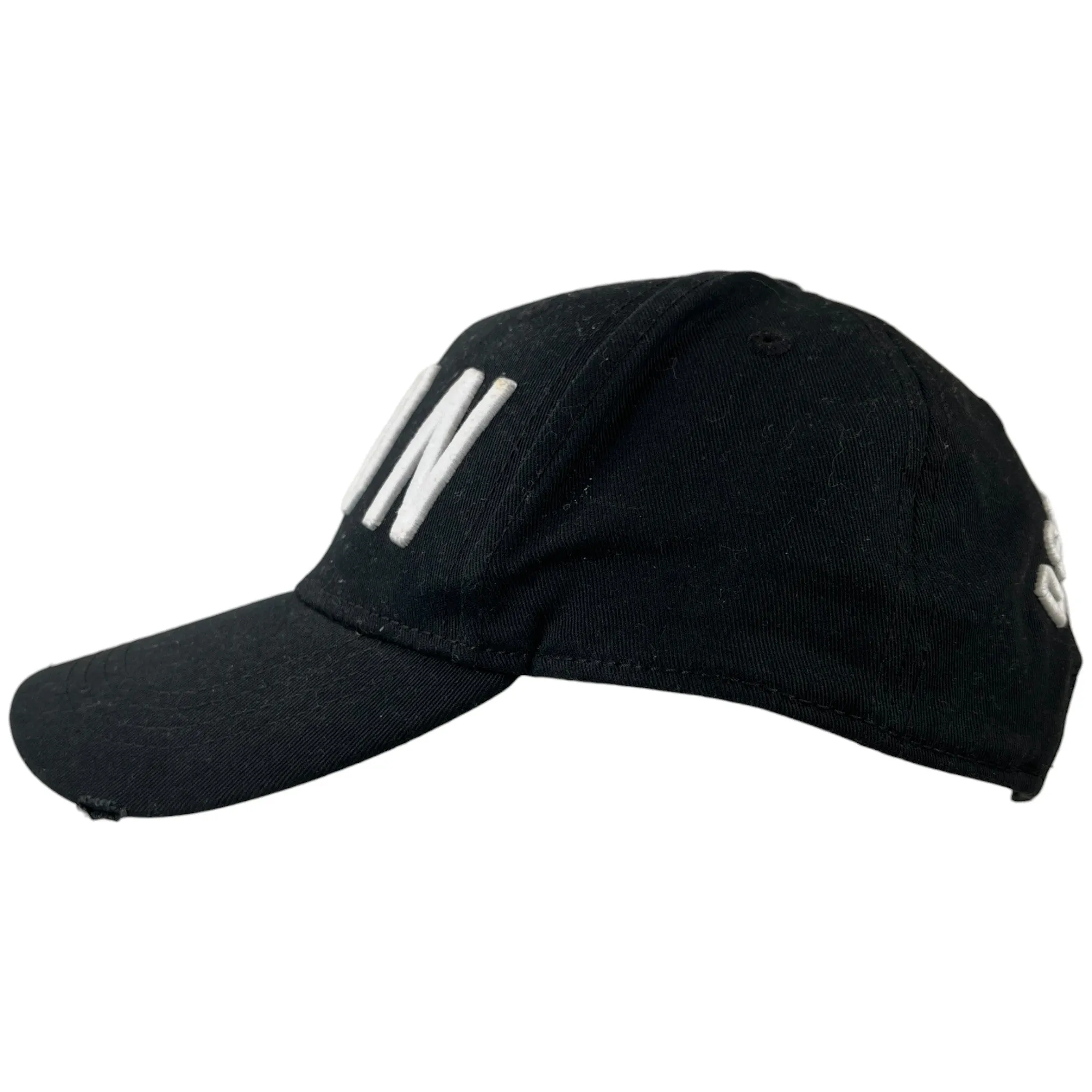 Men's Icon Logo Distressed Cap Black