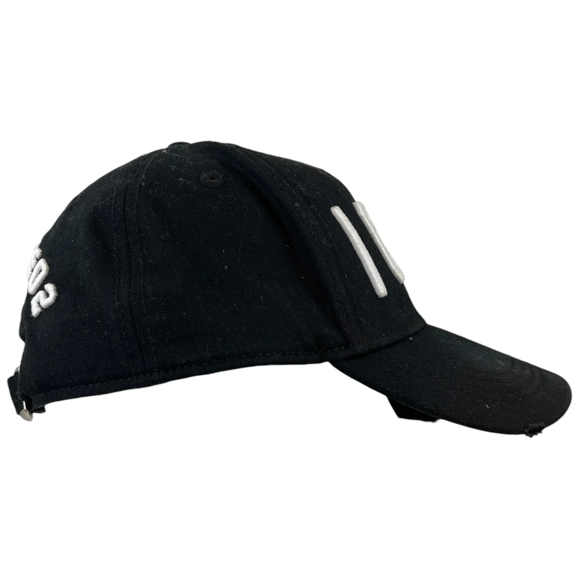 Men's Icon Logo Distressed Cap Black