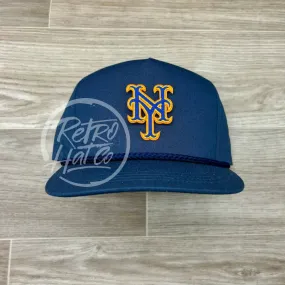 New York Mets NY Patch on Blue Classic Rope Hat