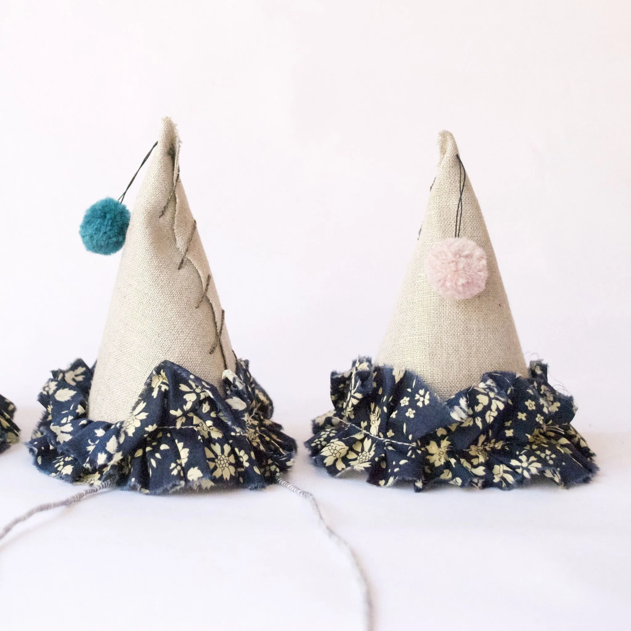 Petit Party Hat - Navy Floral