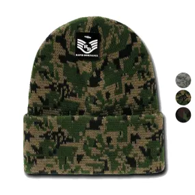 Rapid Dominance 1 Dozen Military Camouflage Cuffed Beanies Knit Watch Caps Wholesale