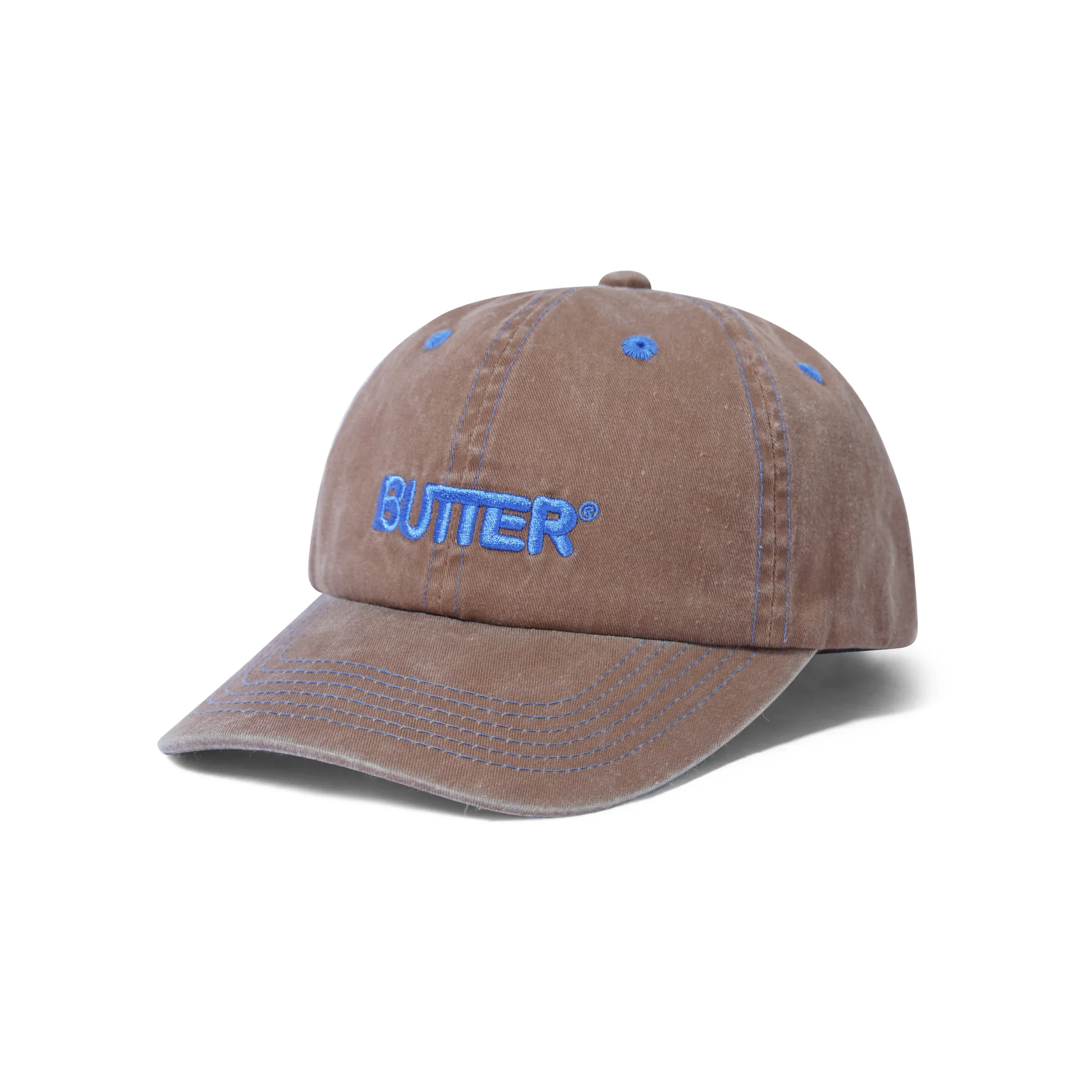 Rounded Logo 6 Panel Cap, Bark