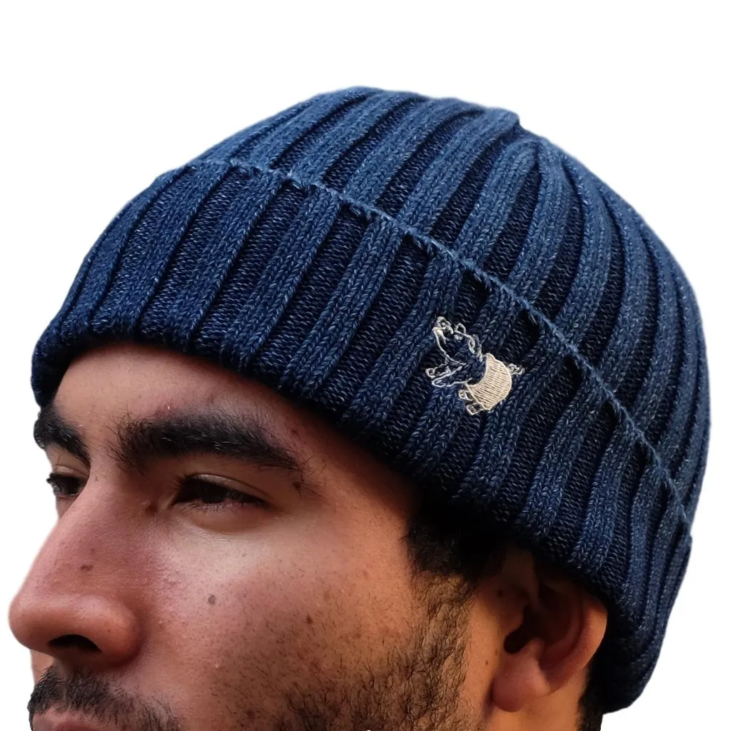 Studio D'Artisan Light Indigo Knit Beanie