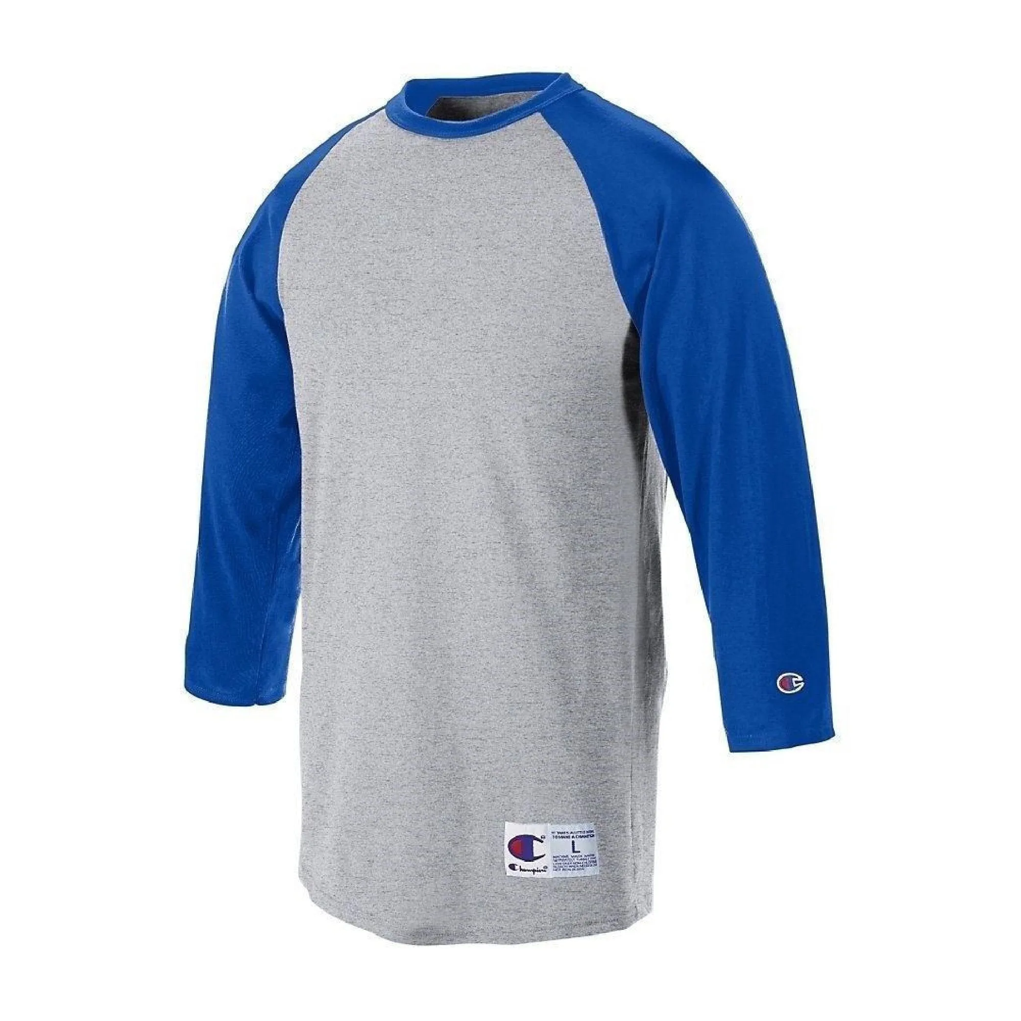 Tagless Raglan Baseball - Grey/Blue