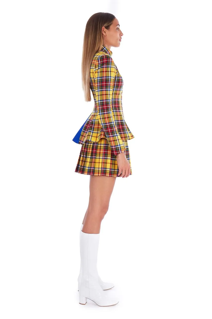 Tartan Yellow Corset Top