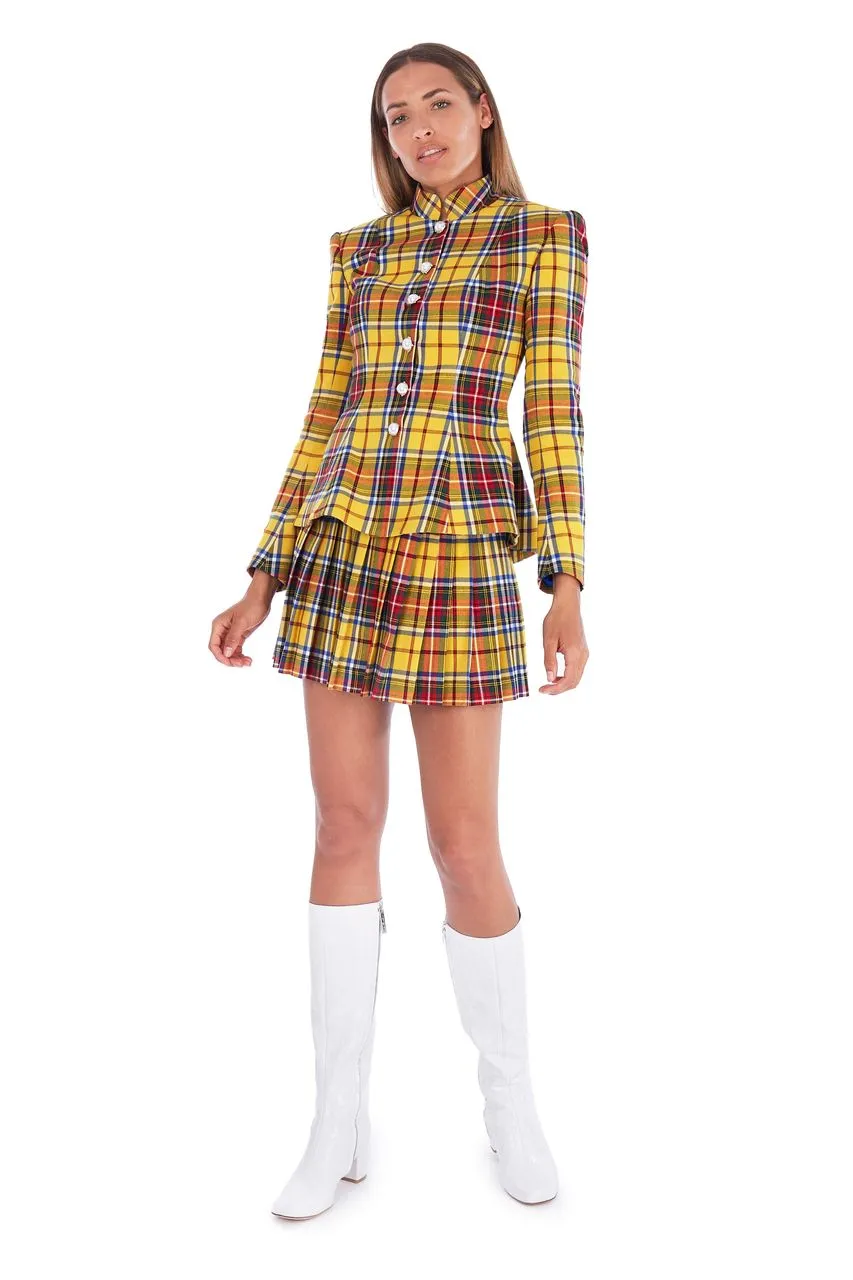 Tartan Yellow Corset Top