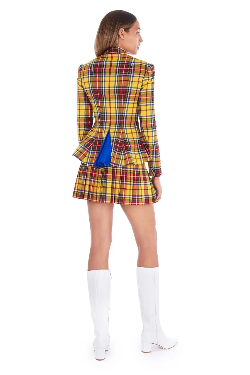 Tartan Yellow Corset Top