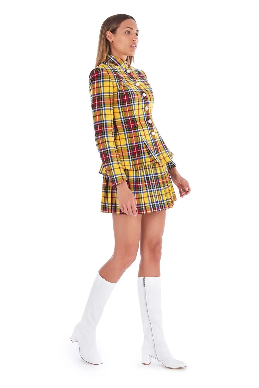 Tartan Yellow Corset Top