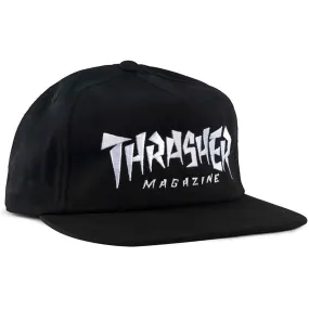 THRASHER JAGGED LOGO SNAPBACK BLACK