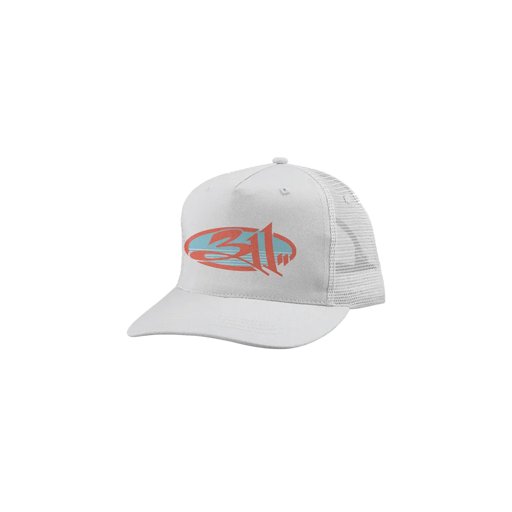 White Logo Trucker Hat